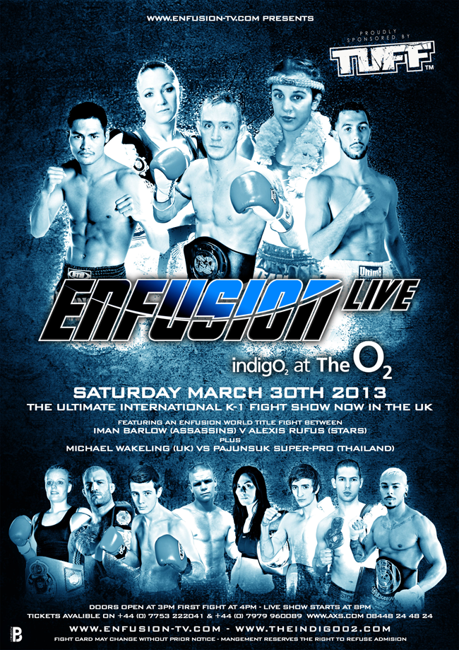 Enfusion Live London, Fight Card for this Saturday, March 30